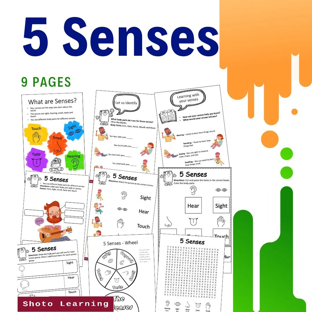 Explore the 5 Senses with Fun Crossword Puzzles for Kids